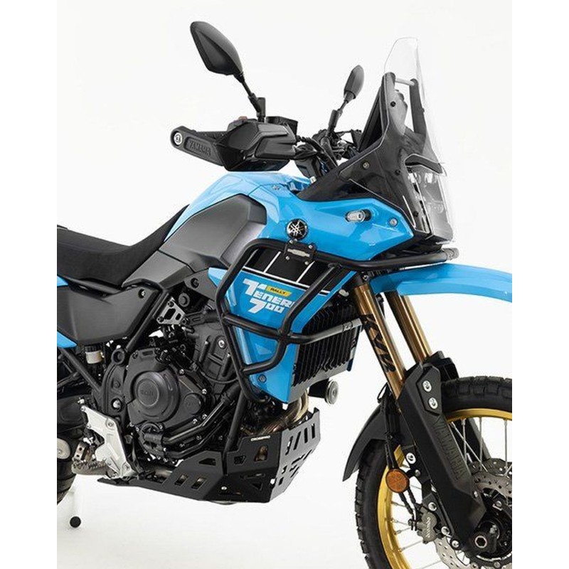 CROSSPRO GMOLE ALUMINIOWE OSŁONY SILNIKA I CHŁODNIC YAMAHA XTZ 690 TENERE 700 \'25, RALLY EDITION \'25- KOLOR CZARNY (PASUJĄ DO 