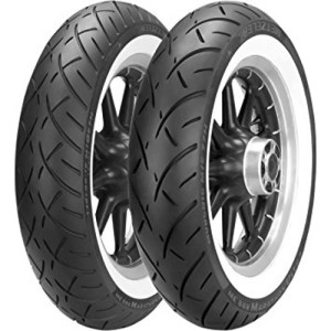 METZELER KOMPLET OPON (2407600/26) 130/90-16 ME888 MARATHON ULTRA 67H TL M/C WWW BIAŁY BOK PRZÓD DOT 2026 + (2408400/25) 180/65B
