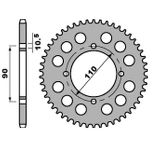 PBR WYPRZEDAZ ZĘBATKA TYLNA 901 35 F YAMAHA XS 400 \'82-\'88 (JTR840,35) (ŁAŃC. 530) (STD.-3) (MADE IN ITALY)