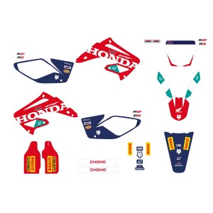 BLACKBIRD KOMPLET NAKLEJEK (OKLEIN) HONDA CR 125R \'00-\'07, CR 250R \'02-\'07 REPLICA TEAM HRC 25 HONDA
