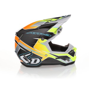 6D HELMETS KASK CROSS/ENDURO ATR-3 REFLEX NEON YELLOW FIM (FRHPhe-02) KOLOR ŻÓŁTY FLUO ROZMIAR M