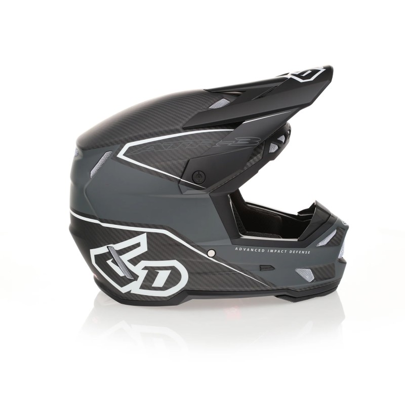 6D HELMETS KASK CROSS/ENDURO ATR-3 ZONE MATTE WHITE FIM (FRHPhe-02) KOLOR SZARY MAT/BIAŁY ROZMIAR S