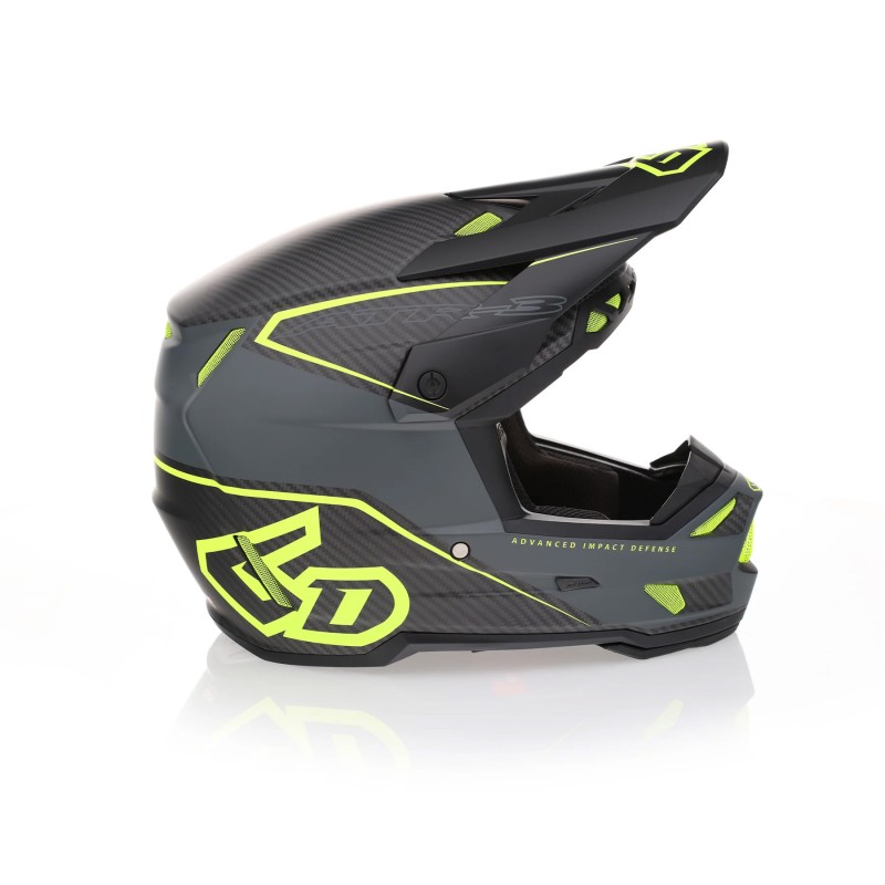6D HELMETS KASK CROSS/ENDURO ATR-3 ZONE MATTE YELLOW FIM (FRHPhe-02) KOLOR SZARY MAT/ŻÓŁTY ROZMIAR M