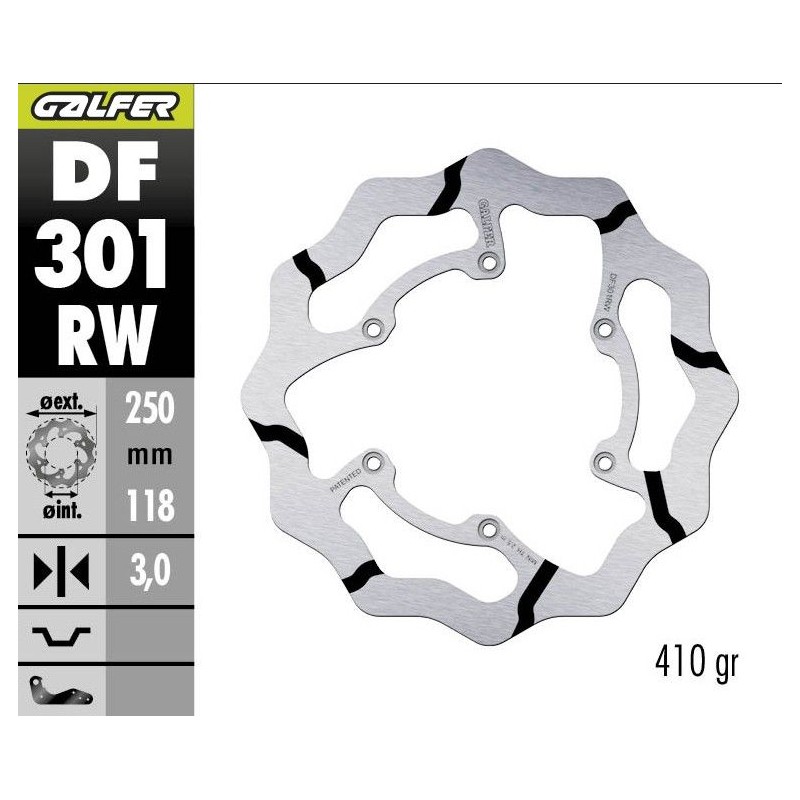 GALFER TARCZA HAMULCOWA PRZÓD SUZUKI RM 125/250 \'85-\'08, DR-Z 250/400 \'00-, YAMAHA WR 250F \'03-\'16, WR/YZ 426F/450F \'00-\'