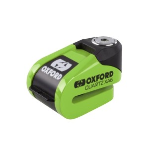 OXFORD PROMOCJA BLOKADA TARCZY HAMULCOWEJ ALARMEM QUARTZ XA6 KOLOR ZIELONY FLUO (PIN 6MM)