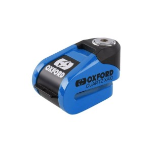 OXFORD PROMOCJA BLOKADA TARCZY HAMULCOWEJ Z ALARMEM MODEL QUARTZ XA10, TRZPIEŃ 10MM, KOLOR NIEBIESKI