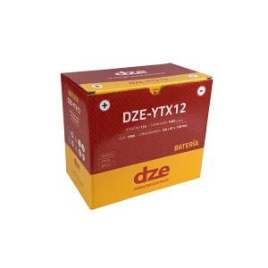 DZE AKUMULATOR ŻELOWY YTX12 12V 10AH 180A 150X87X105 BEZOBSŁUGOWY - ZALANY (12)