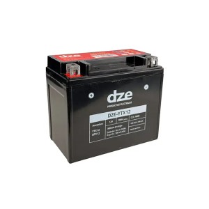 DZE AKUMULATOR ŻELOWY YTX12 12V 10AH 180A 150X87X105 BEZOBSŁUGOWY - ZALANY (12)