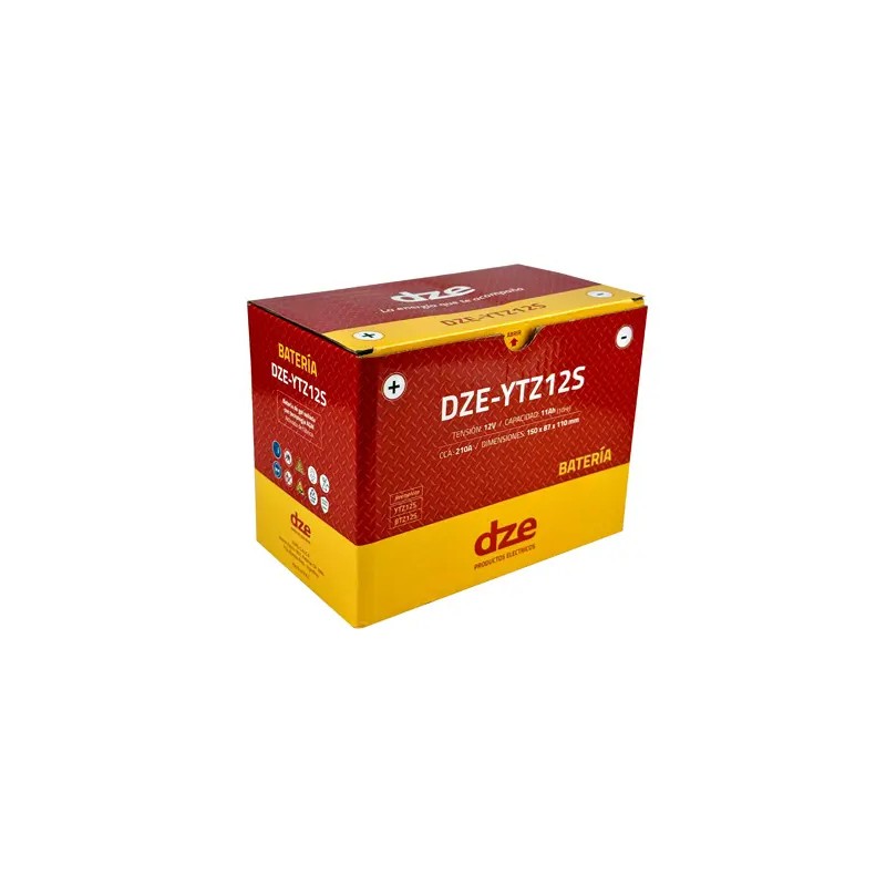 DZE AKUMULATOR ŻELOWY YTZ12S 12V 8.6AH 190A 150X87X110 BEZOBSŁUGOWY - ZALANY (12)