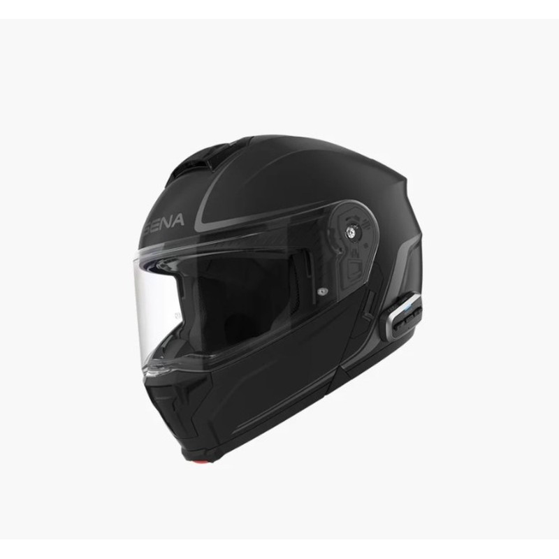 SENA 2026/07 KASK OUTRUSH 2 SZCZĘKOWY Z INTERKOMEM MESH 3.0 DO 1200M ROZMIAR XL KOLOR CZARNY MATT ( ECE R22.06 ) (EL)