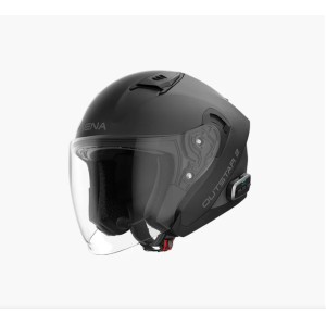 SENA 2026/07 KASK OUTSTAR 2 OTWARTY JET Z INTERKOMEM MESH 3.0 DO 1200M ROZMIAR M KOLOR CZARNY MATT ( ECE R22.06 ) (EL)