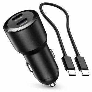 BIKETEC UNIWERSALNA ŁADOWARKA MOTOCYKLOWA/SAMOCHODOWA PODWÓJNA 60W USB-C POWER DELIVERY DO GNIAZDA ZAPALNICZKI (KABEL USB-C W ZE