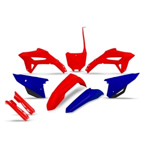 UFO 2026/07 KOMPLET PLASTIKÓW (FULL KIT) Z OSŁONAMI TELESKOPÓW (AMORTYZATORÓW) HONDA CRF 250 R \'22-\'24, CRF 450 R \'21-\'24 KO