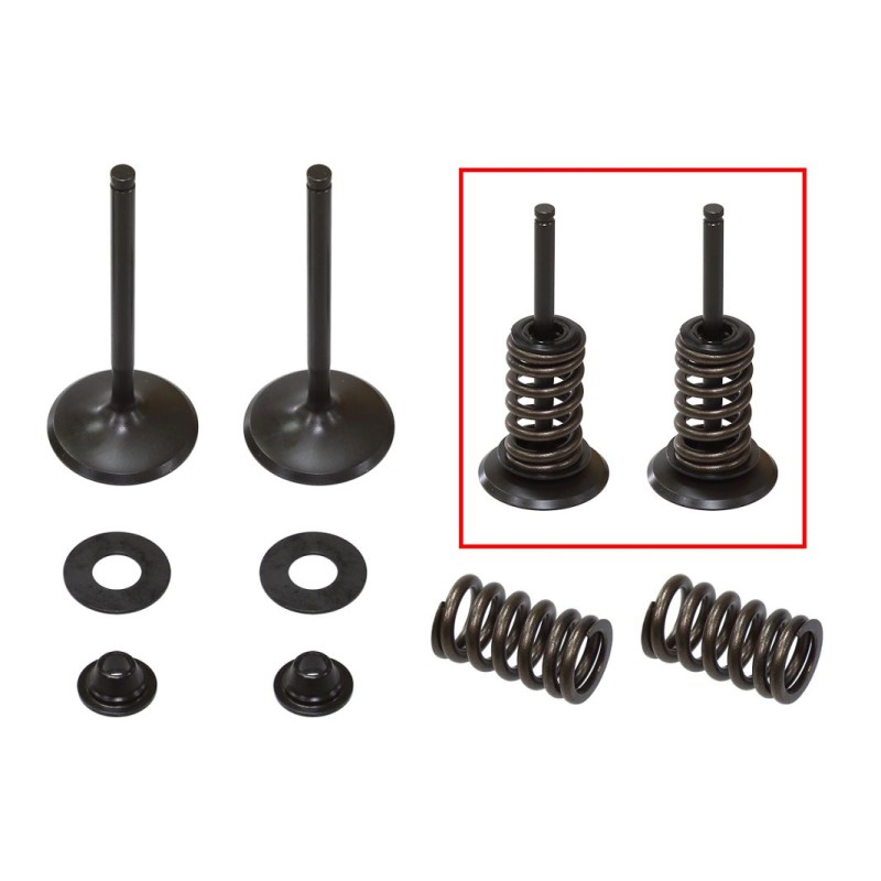 NAMURA (PSYCHIC) ZAWORY SSĄCE (KOMPLET 2 SZT. ZAWORÓW ZE SPRĘŻYNAMI I PODKŁADKAMI) KAWASAKI KXF 450 \'06-\'08 (KXF450) KFX 450 R