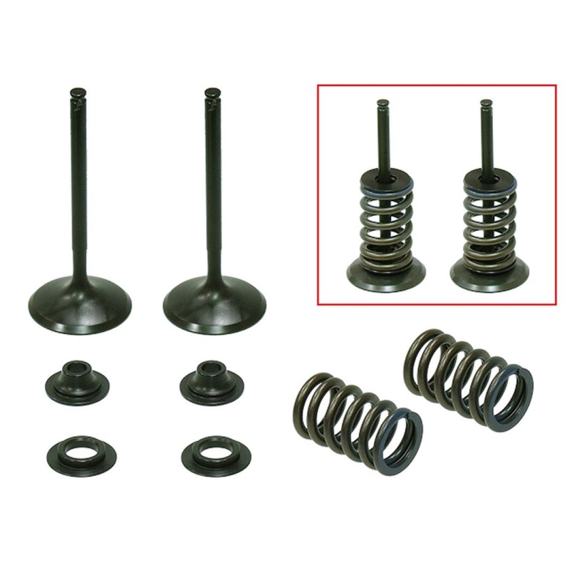 NAMURA (PSYCHIC) ZAWORY SSĄCE (KOMPLET 2 SZT. ZAWORÓW ZE SPRĘŻYNAMI I PODKŁADKAMI) HONDA CRF 450 R \'02-\'08, TRX 450 R / ER \'0