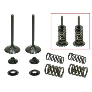 NAMURA (PSYCHIC) ZAWORY SSĄCE (KOMPLET 2 SZT. ZAWORÓW ZE SPRĘŻYNAMI I PODKŁADKAMI) HONDA CRF 450 X \'05-\'16 STALOWE (35X5,45X84