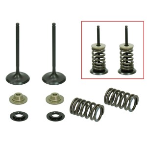 NAMURA (PSYCHIC) ZAWORY SSĄCE (KOMPLET 2 SZT. ZAWORÓW ZE SPRĘŻYNAMI I PODKŁADKAMI) KAWASAKI KXF 250 \'09-\'10 STALOWE (31X4,47X7