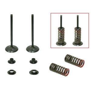 NAMURA (PSYCHIC) ZAWORY SSĄCE (KOMPLET 2 SZT. ZAWORÓW ZE SPRĘŻYNAMI I PODKŁADKAMI) HONDA CRF 250 R \'10-\'15 STALOWE (21,5X13,5X