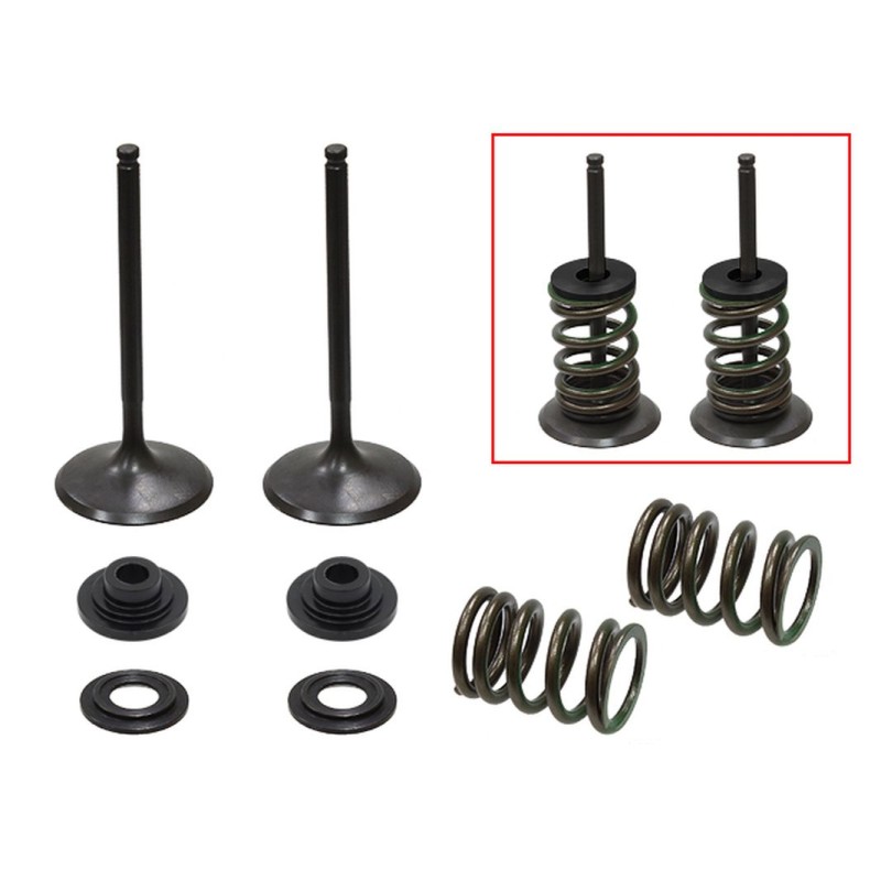 NAMURA (PSYCHIC) ZAWORY SSĄCE (KOMPLET 2 SZT. ZAWORÓW ZE SPRĘŻYNAMI I PODKŁADKAMI) SUZUKI RMZ 450 \'05-\'06 STALOWE (36X4,98X82,