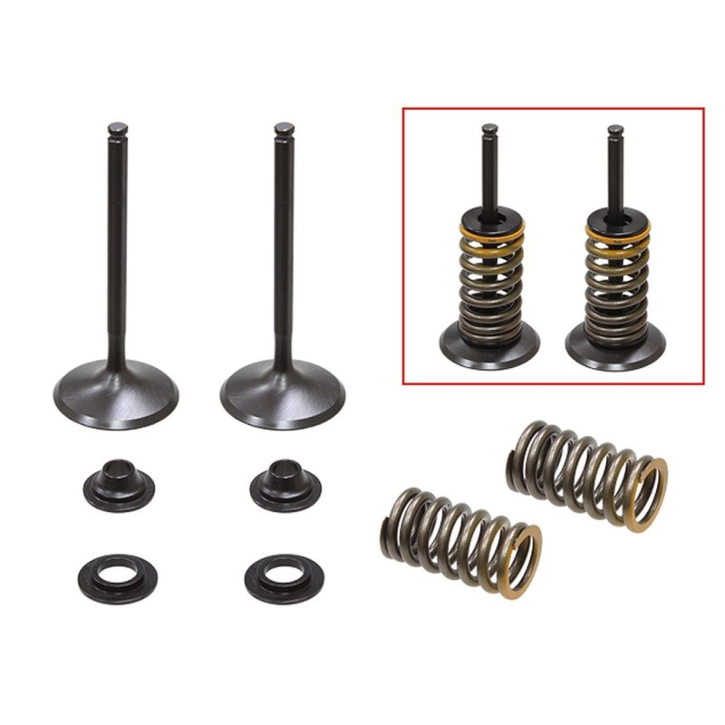 NAMURA (PSYCHIC) ZAWORY SSĄCE (KOMPLET 2 SZT. ZAWORÓW ZE SPRĘŻYNAMI I PODKŁADKAMI) YAMAHA YZF 450 \'10-\'13 STALOWE (35,98X5,42X