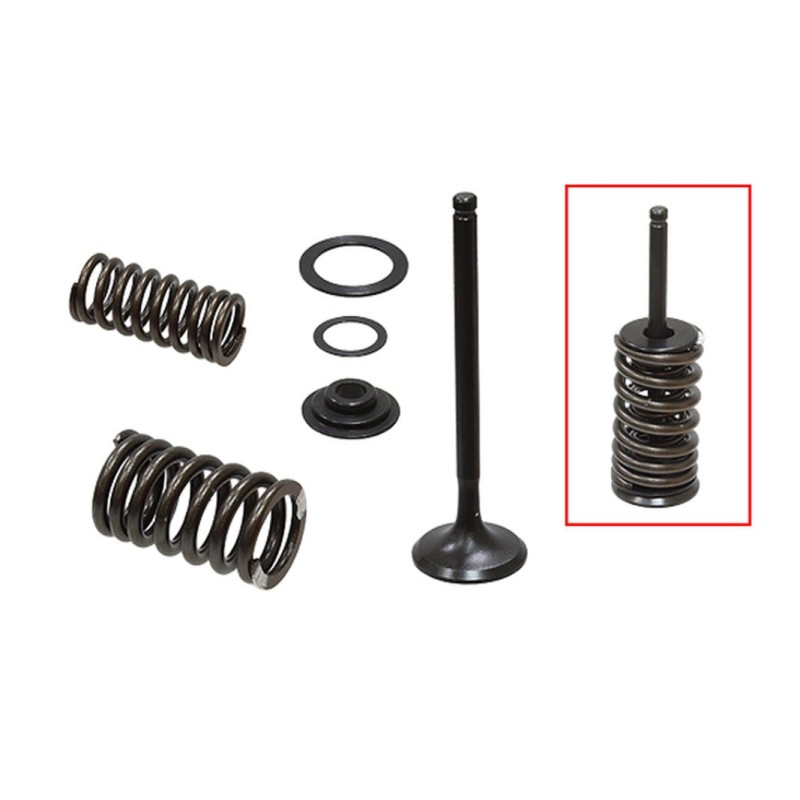 PSYCHIC ZAWÓR WYDECHOWY (KOMPLETNY ZAWÓR ZE SPRĘŻYNAMI I PODKŁADKAMI) HONDA CRF 150 F \'03-\'05, CRF 230 L / F \'03-\'19 STALOWY