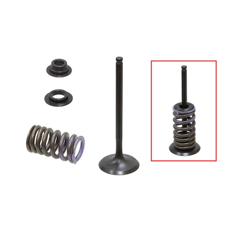 NAMURA (PSYCHIC) ZAWÓR SSĄCY (KOMPLETNY ZAWÓR ZE SPRĘŻYNAMI I PODKŁADKAMI) HONDA CRF 150 F \'06-\'17 STALOWY (29,93X4,89X83,4MM)