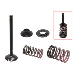 PSYCHIC ZAWÓR WYDECHOWY (KOMPLETNY ZAWÓR ZE SPRĘŻYNAMI I PODKŁADKAMI) HONDA CRF 110 F / 125 F / FB \'13-\'23 STALOWY (21X4,96X76