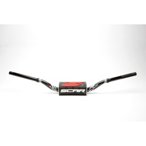 Kierownica SCAR RACING 28,6mm Model RC Bend - Czarno-biały