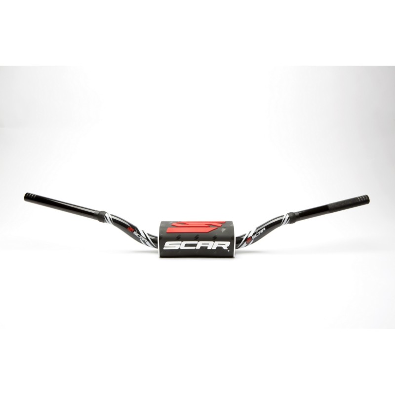 Kierownica SCAR RACING 28,6mm Model RC Bend - Czarno-biały