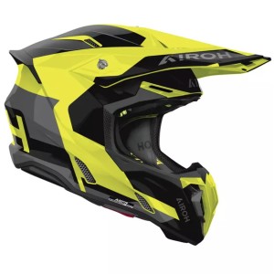 AIROH KASK CROSS / ENDURO / ATV / QUAD TWIST 3 FANCY YELLOW GLOSS KOLOR CZARNY/SZARY/ŻÓŁTY FLUO ROZMIAR L
