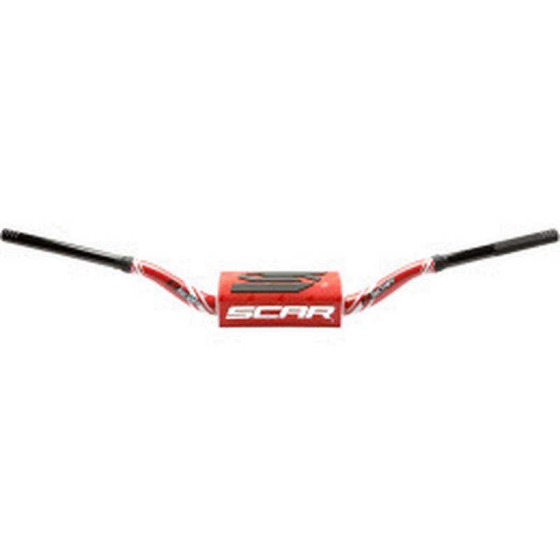 Kierownica SCAR Racing 28,6mm model Villopoto/Stewart - czerwono-czarna