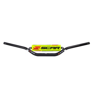 Kierownica SCAR Racing McGrath 28,6mm czarno-żółto-biała