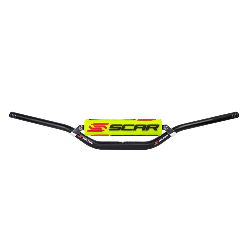 Kierownica SCAR Racing McGrath 28,6mm czarno-żółto-biała
