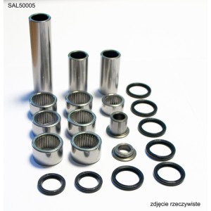 Zestaw naprawczy łącznika wahacza Kawasaki KX 125 04-05, 250 04-07, KXF 250 04-05, Suzuki RMZ 250 04-06