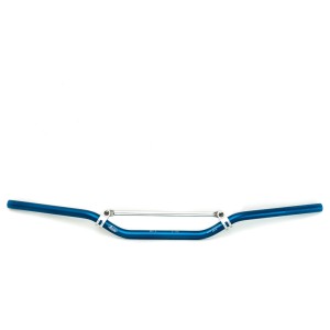 Kierownica aluminiowa z poprzeczką MX wzór Honda CR niska niebieska 800mm 71mm