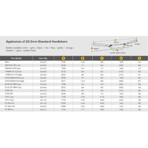 Kierownica aluminiowa z poprzeczką ATV wysoka niebieska 770mm 160mm