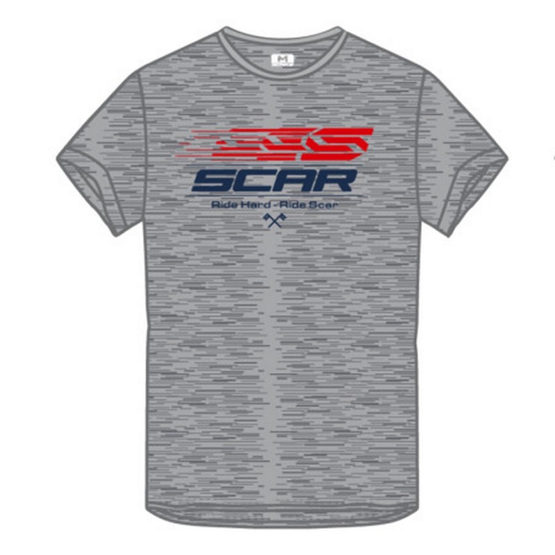 SCAR RACING - Wyprzedaż koszulki T-shirt z logiem SCAR, szary, rozmiar XL