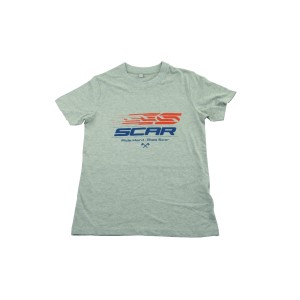 SCAR RACING - Wyprzedaż koszulki T-shirt z logiem SCAR, szary, rozmiar XL
