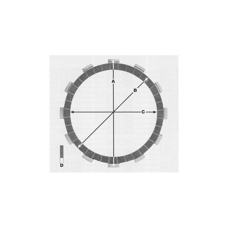 Przekładki tarcz sprzęgłowych Yamaha YZF 250 01-18, WRF 250 01-'19 - PROX (P099-8)