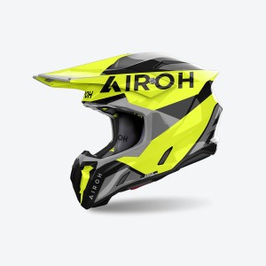 AIROH PROMOCJA KASK CROSS / ENDURO / ATV / QUAD TWIST 3 KING KOLOR SZARY/CZARNY/ŻÓŁTY FLUO ROZMIAR S