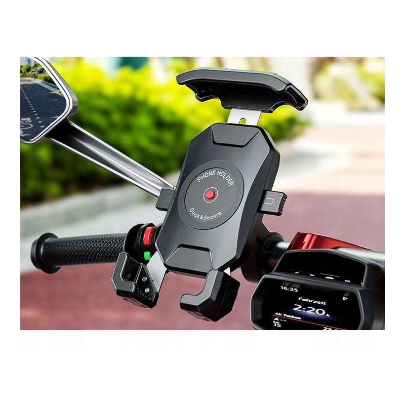 UCHWYT MOTOCYKLOWY NA TELEFON - BIKETEC R15-METAL