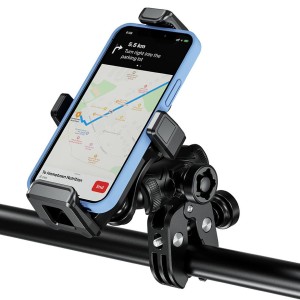 UCHWYT MOTOCYKLOWY ANTYWIBRACYJNY NA TELEFON - BIKETEC R18