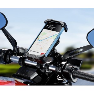 UCHWYT MOTOCYKLOWY BIKETEC ANTYWIBRACYJNY NA TELEFON R22