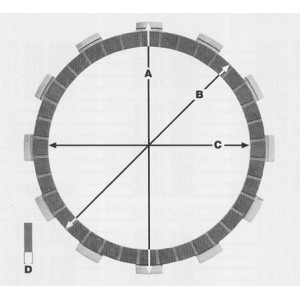 Przekładki tarcz sprzęgłowych KTM 450/525SX-EXC '06-07, 560SMR '06-07 - PROX
