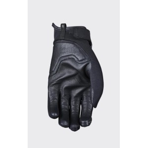 five gloves rękawice skórzano-tekstylne damskie flow woman kolor czarny rozmiar 8 (l)