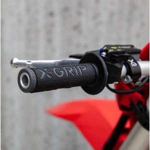 Manetki BRAAAAP Grips Lock-On-Grip Grey - Gripy z Adapterami Rolgazu
