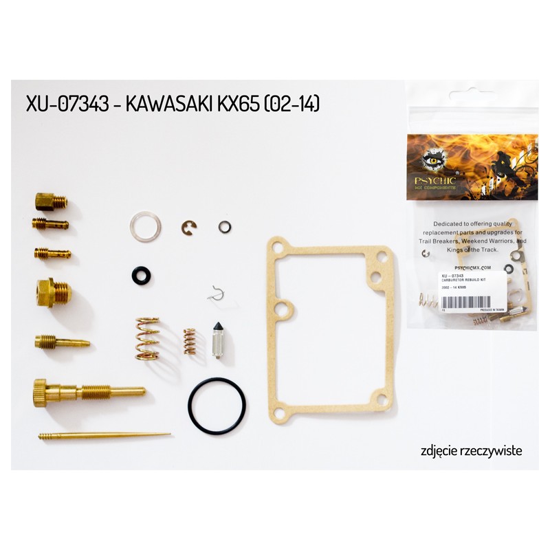 Zestaw naprawczy gaźnika Kawasaki KX 65 '02-'19 (26-1108) - sklep motocyklowy
