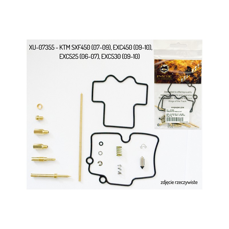 Zestaw naprawczy gaźnika KTM SXF 450 '07-'12, EXC 450 '07-'11, EXC 525 '06-'07, EXC 530 '09-'11
