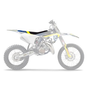 Pokrowiec na siedzenie Husqvarna TC 85 '18-'24 - czarno-niebiesko-żółty