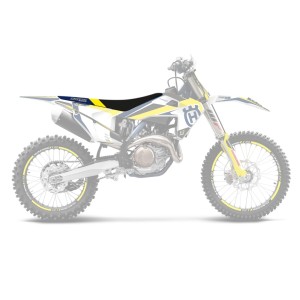 Pokrowiec / poszycie na siedzenie Husqvarna FC/TC '19-'22, TE/FE '20-'23 czarno-niebieski